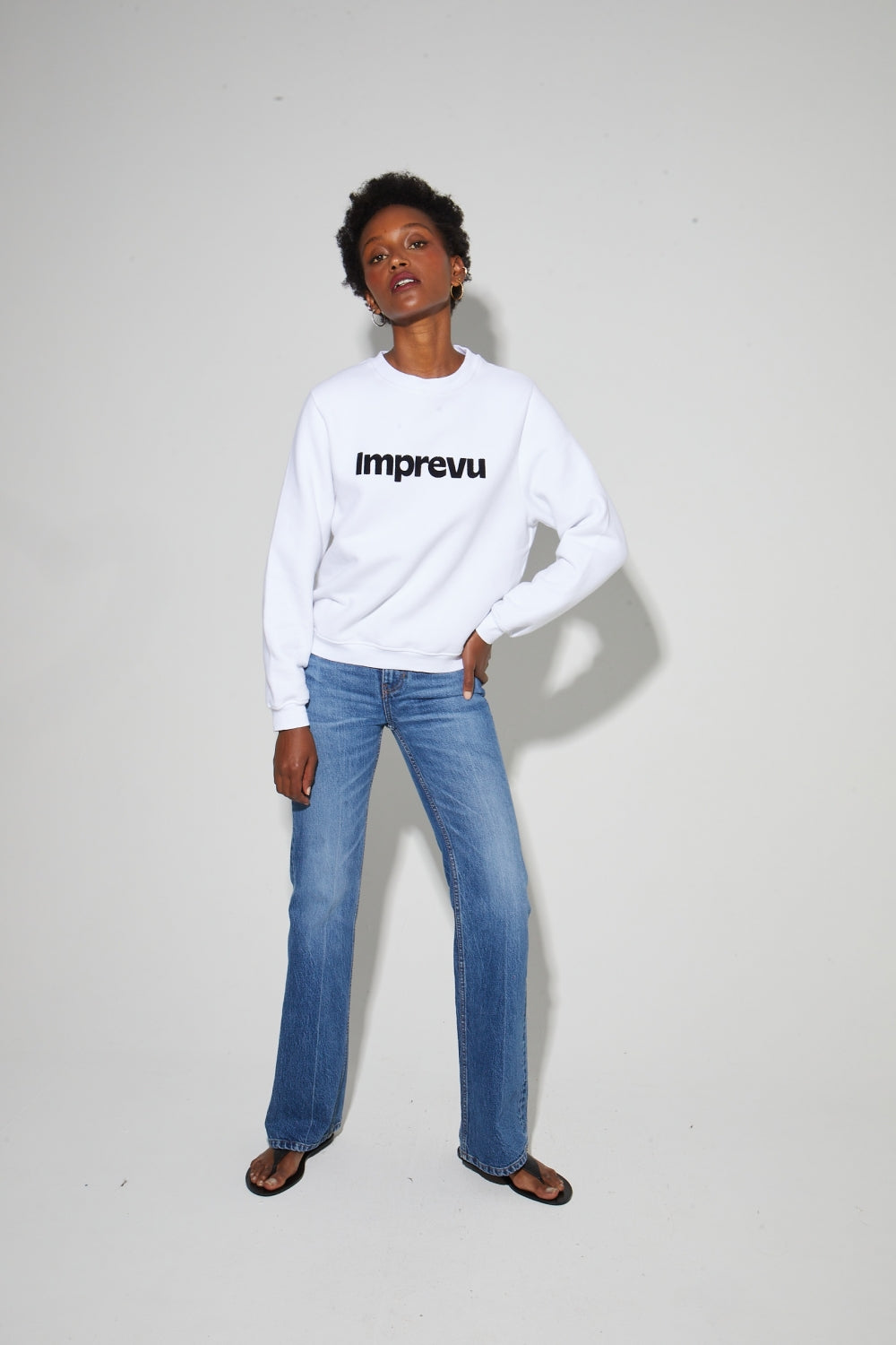 Le Sweatshirt Eddie Broderie Leo Black