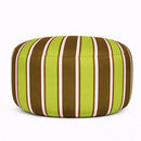 Pouf Rayures "Brown & Green"