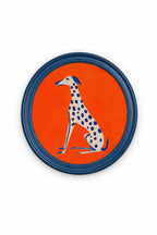 Tableau Mural Rond 40 Cm "Blue Dante"
