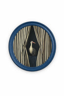 Tableau Mural Rond 40 cm "Blue Teatro"