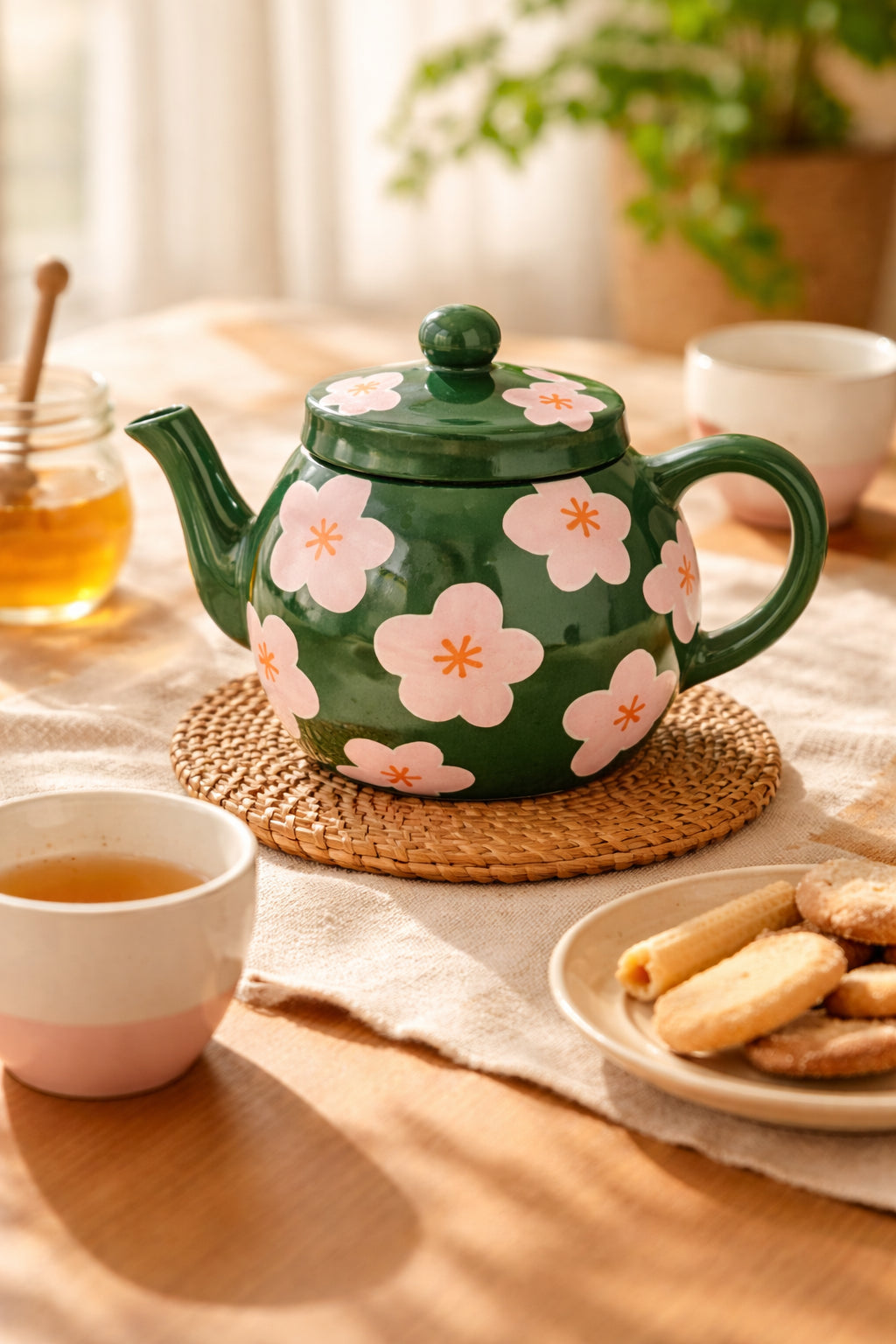 Théière En Céramique "Cheerful Blossom"