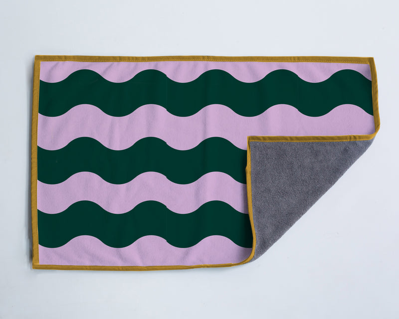 Set 2 Serviettes de Gym "Green & Purple"