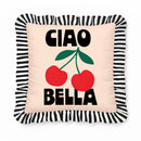 Cojín Terciopelo Volantes “Ciao Bella”
