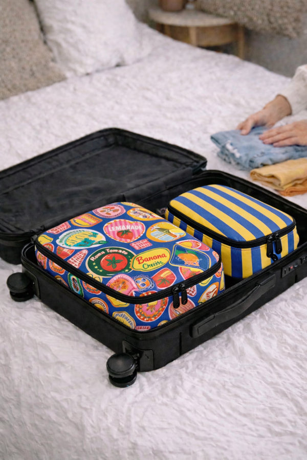 Cleo Suitcase Organiser Set "Labels"