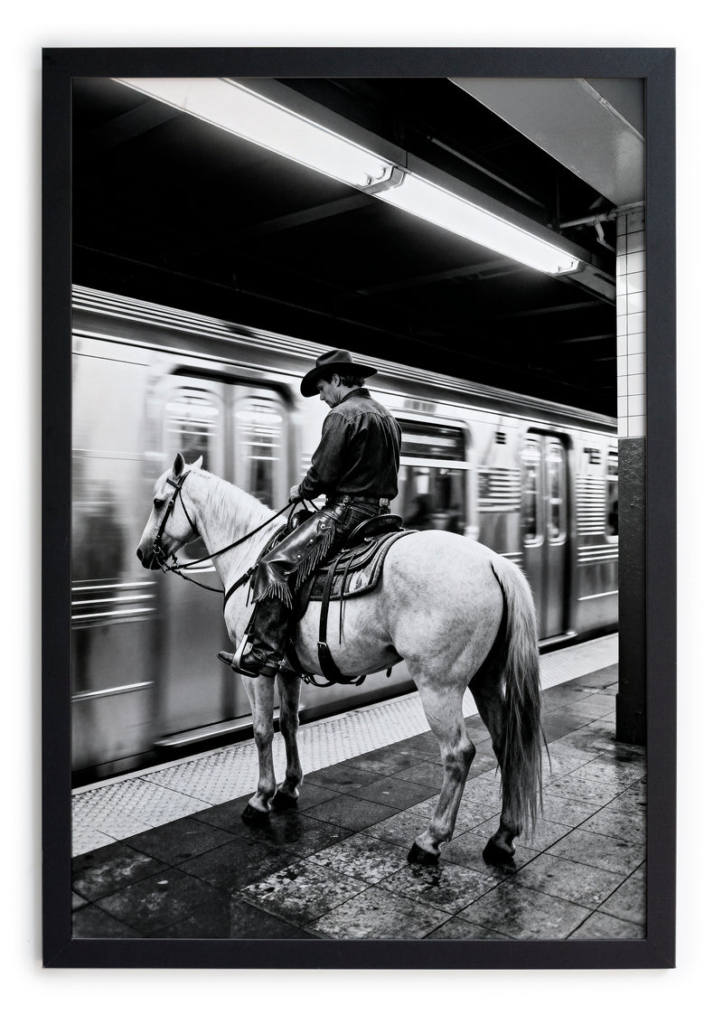 Cadre Moulure Noire 40x30 "Small The Metro Ryder"