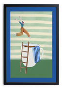 Cadre Moulure Noire 40x30 "The Coffee Jump"