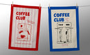 Set 2 Torchons "Coffee Club"