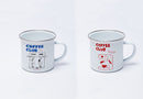 Set 2 Tasses Mug Émaillé "Coffee Club"