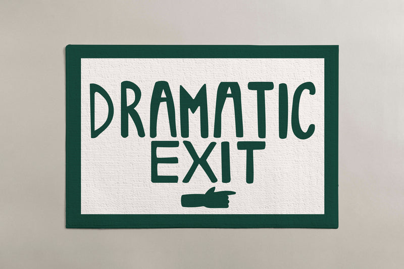 Alfombra de baño "Salida dramática"
