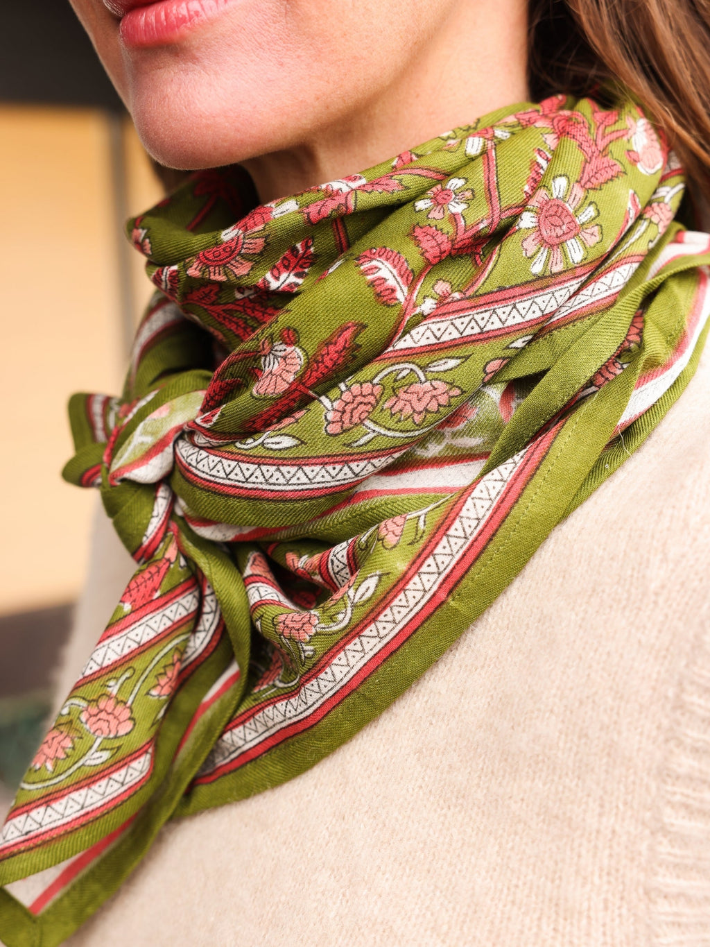 Foulard Adulte Delhi Menthe