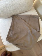 Selena Suede Short Skirt Taupe