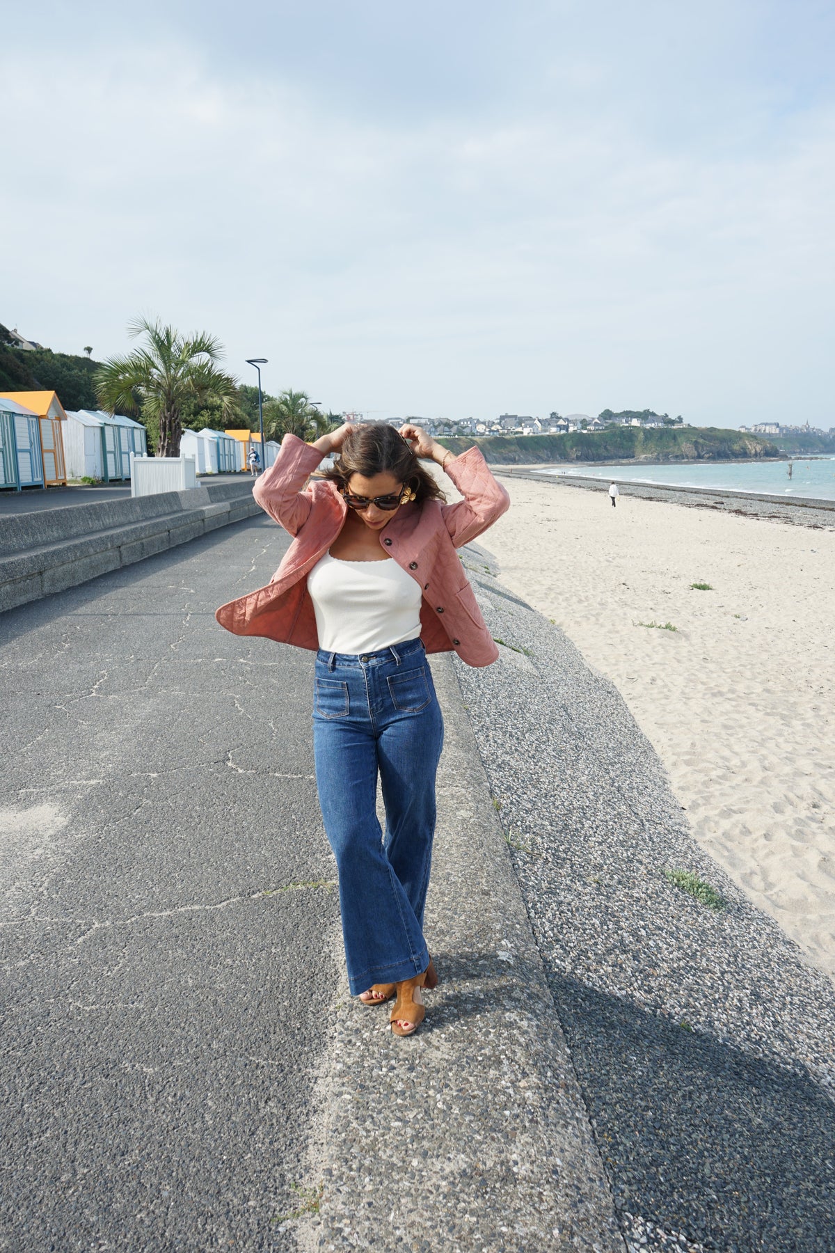 Rose quilted jacket