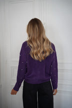 Pull À Strass Mathilde - Violet