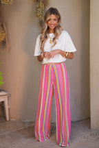 Pantalon En Crochet Talia - Coloré