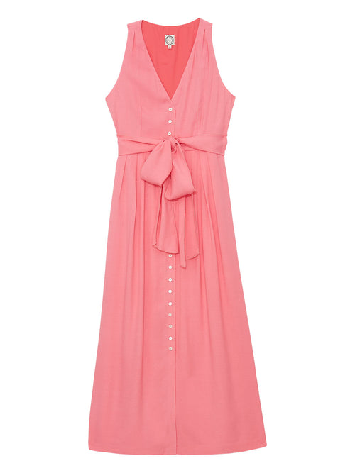 Robe De Cocktail Ambre - Rose