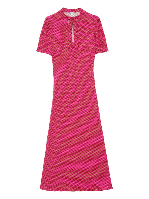 Robe De Cocktail Cerise - Menton Pink