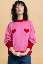 Jersey Como Rosa Corazones Rojos