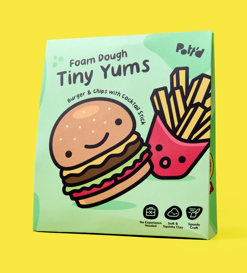 Foam Dough Collectibles: Tiny Yums - Burger & Fries