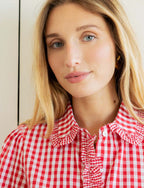 Sana Red Gingham Shirt