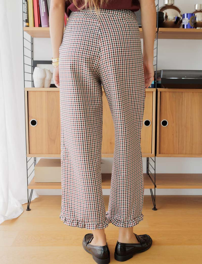 Pantalon À Carreaux Zita