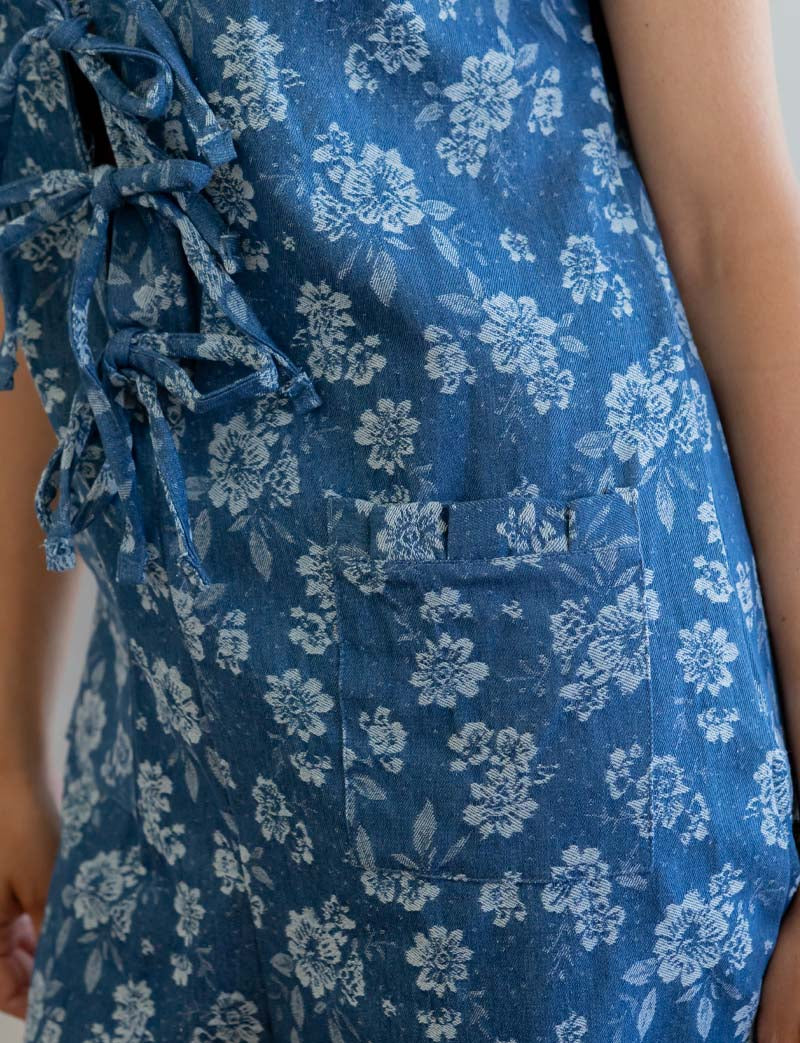 Combishort Bleue Fleurie Eliz