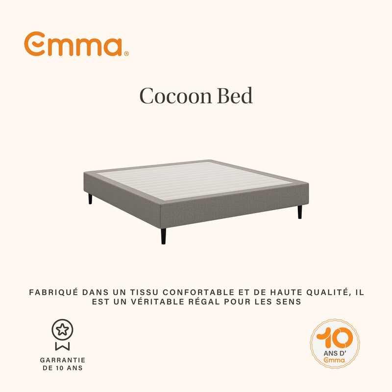 Pack - Lit Cocoon Lite - Sans Tête De Lit + Matelas Hybride II + Protège Matelas