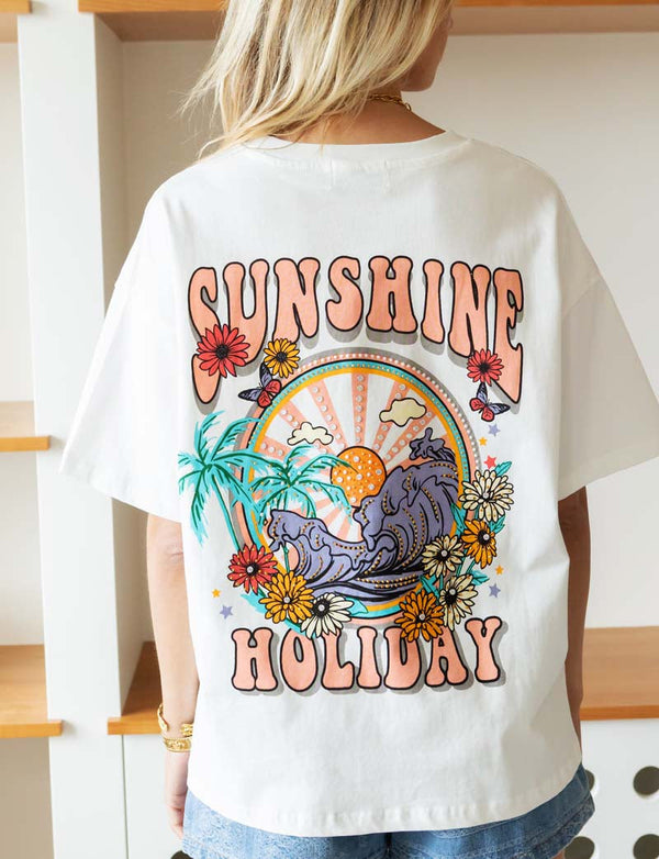 Wit T-Shirt Sunshine