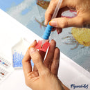 Broderie Diamant - Baie Tropicale 40X50Cm Toile Tendue Sur Châssis