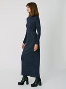 Robe Sparkle Blue Manches Longues