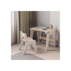 Duo Table & Chaise Évolutives – Blanc