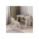 Duo Table & Chaise Évolutives – Blanc