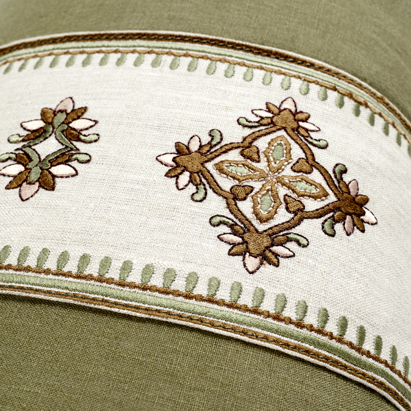 Coussin - Sky Cocoon - Lin Olive - Ogee Vert Sauge