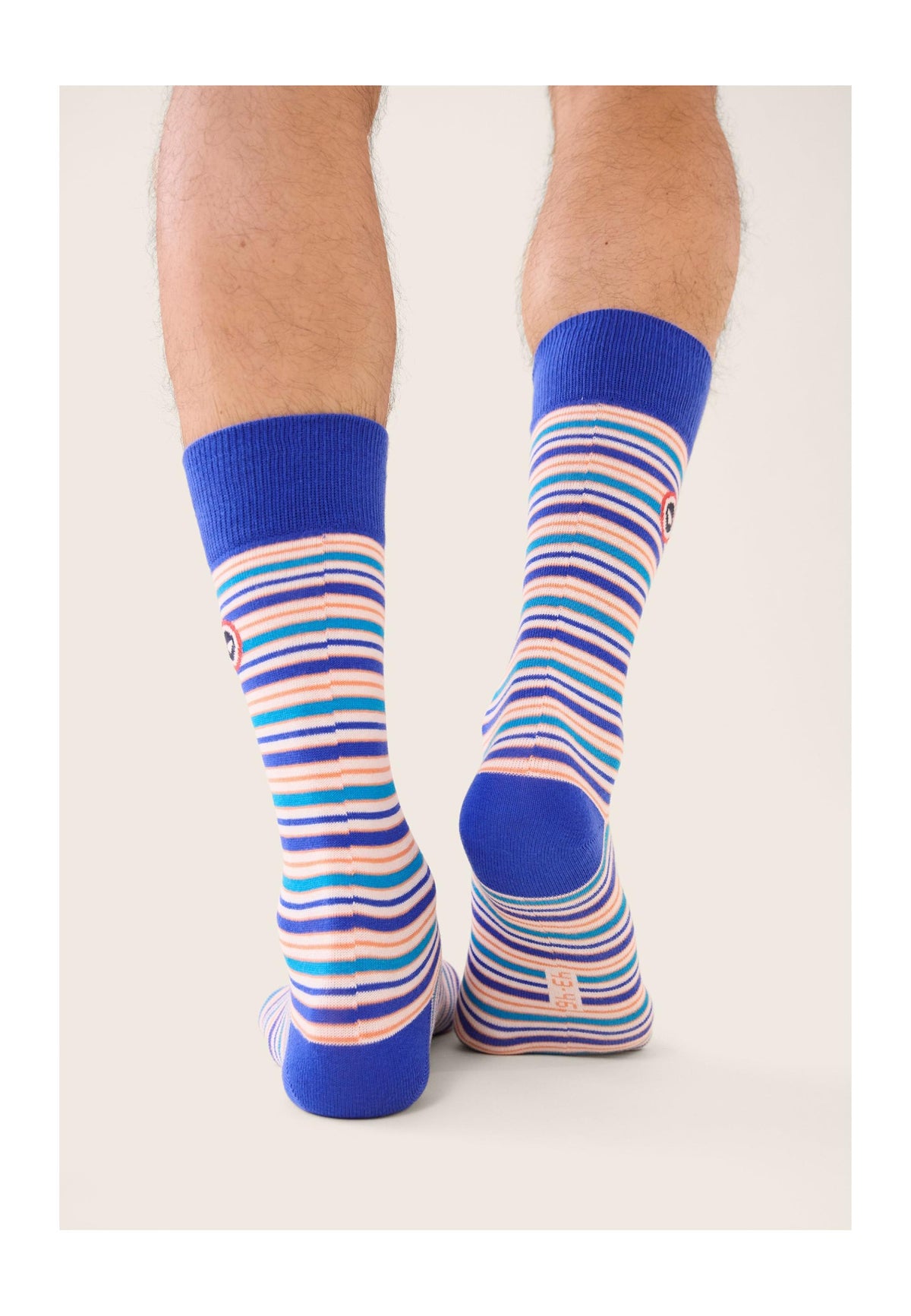 Calcetines de Media Caña Lucas Rayas Colchón - Azul Océano