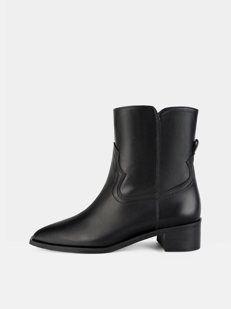 Gaze Without A Sound Ankle Boots - Black