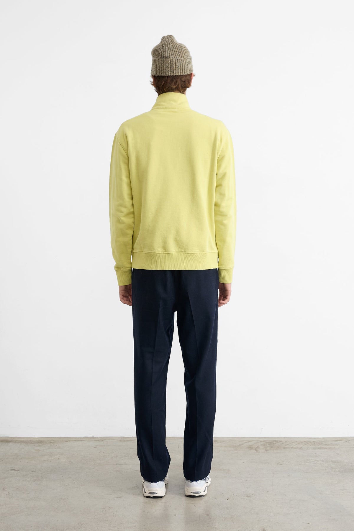 Pull Col Zippé Yellow