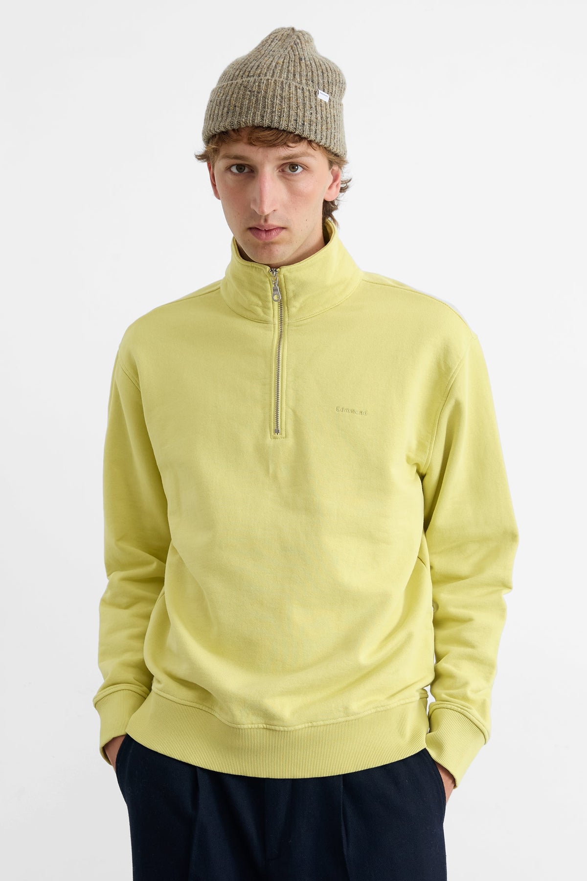 Pull Col Zippé Yellow