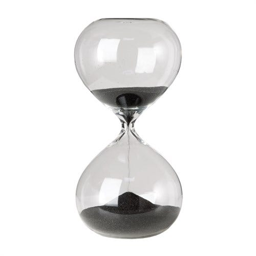 Reloj de arena Small Pols Potten, Negro
