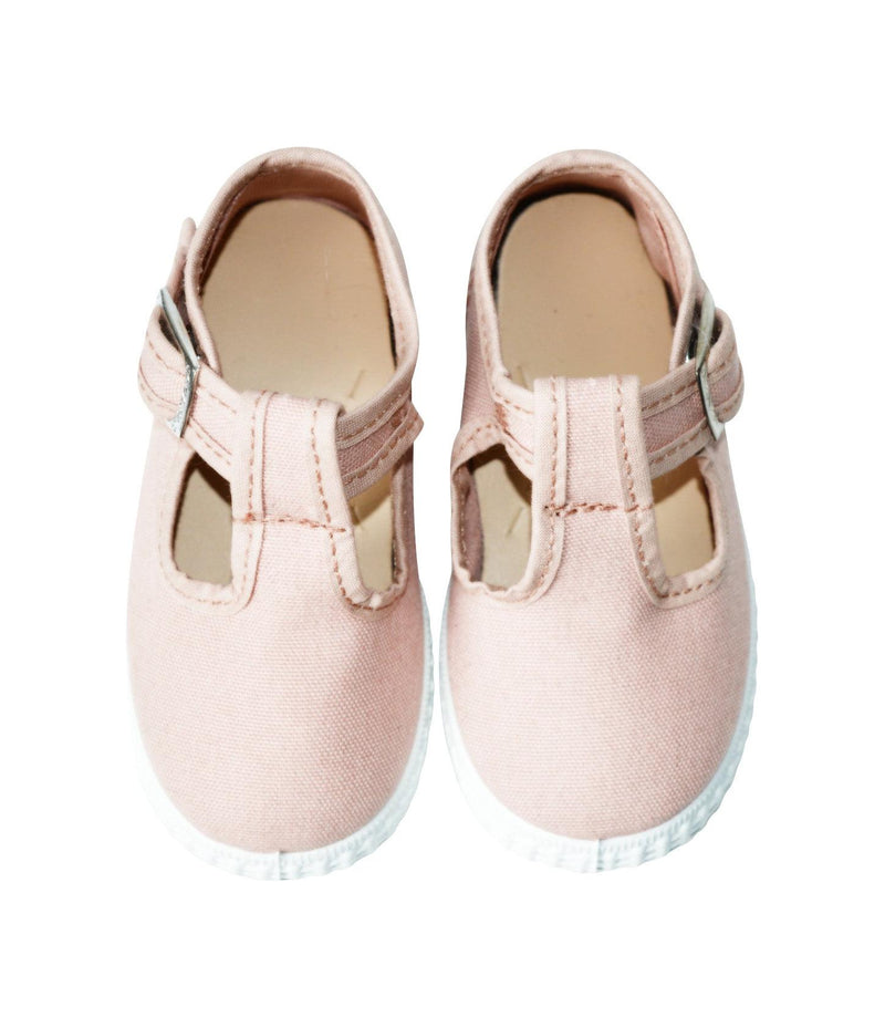 Baby Canvas Mary Jane Sandals - Nude Salmon Pink - Unisex