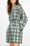 Robe Odd Check - geometrique AQUA