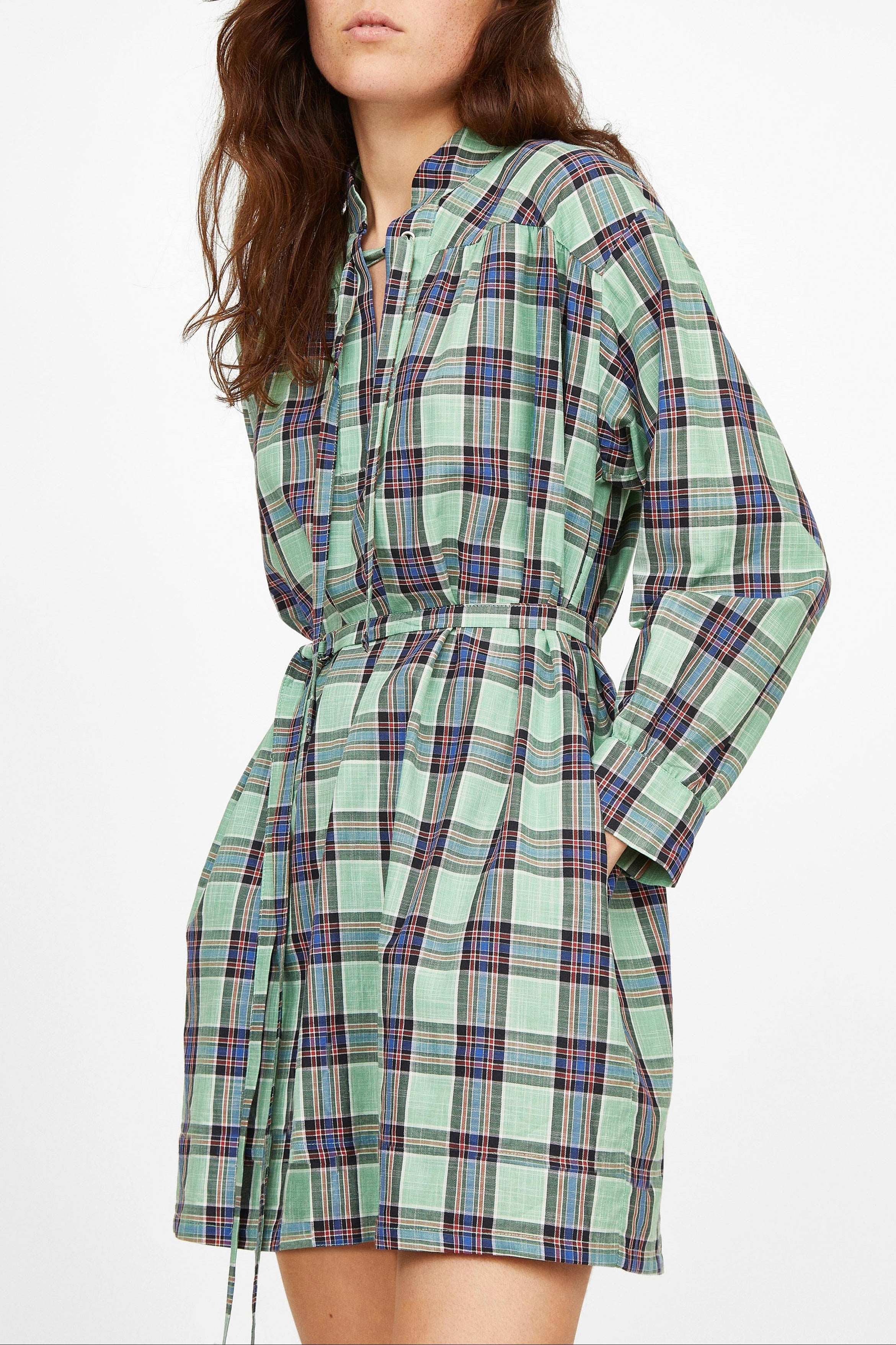 Robe Odd Check - geometrique AQUA
