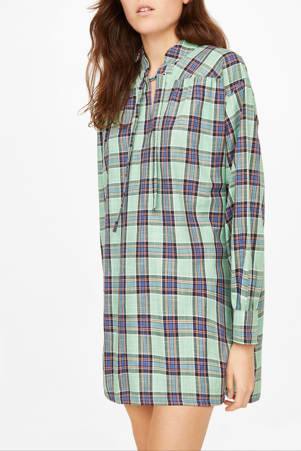 Robe Odd Check - geometrique AQUA