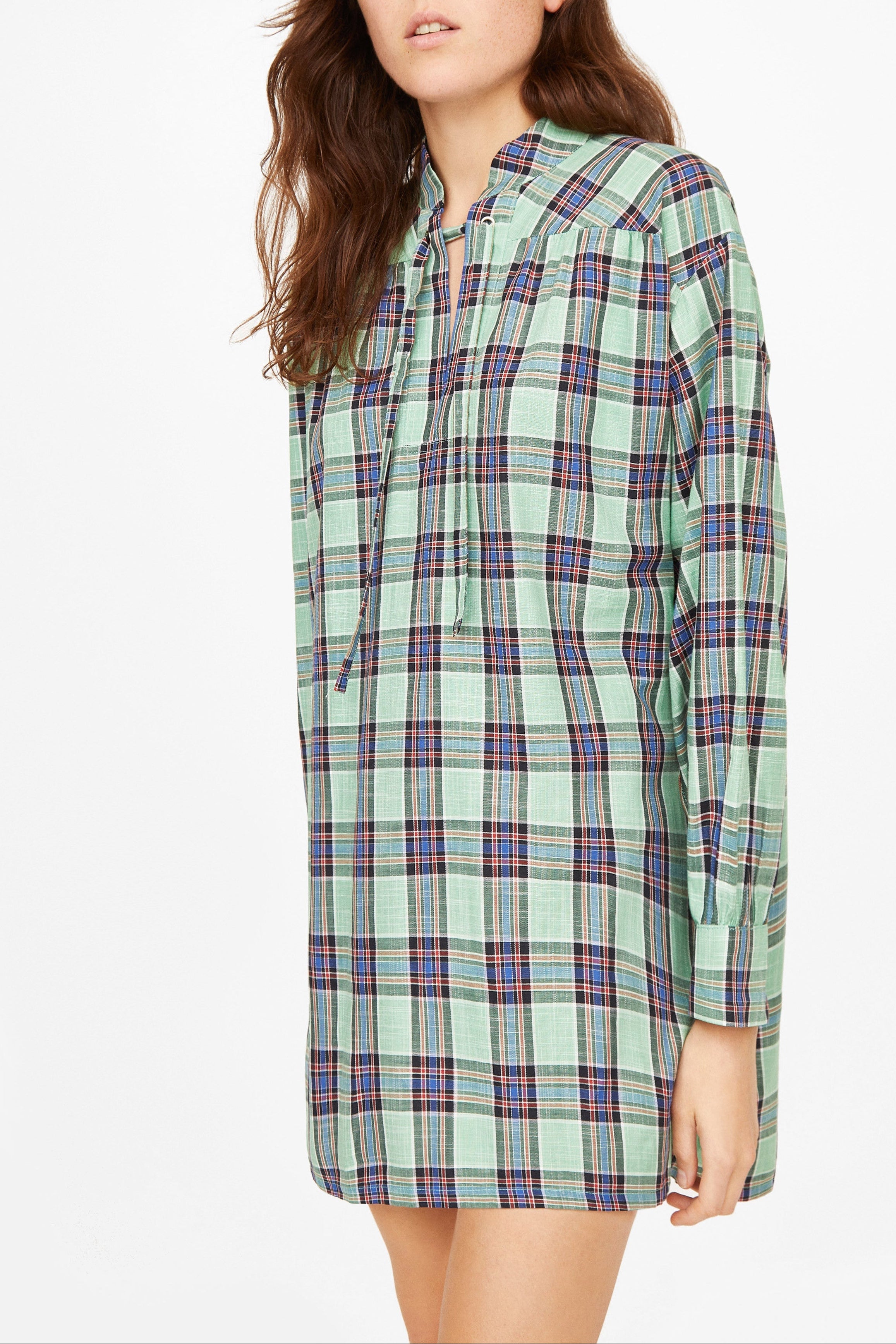 Robe Odd Check - geometrique AQUA