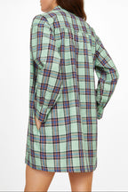 Robe Odd Check - geometrique AQUA