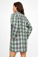 Robe Odd Check - geometrique AQUA