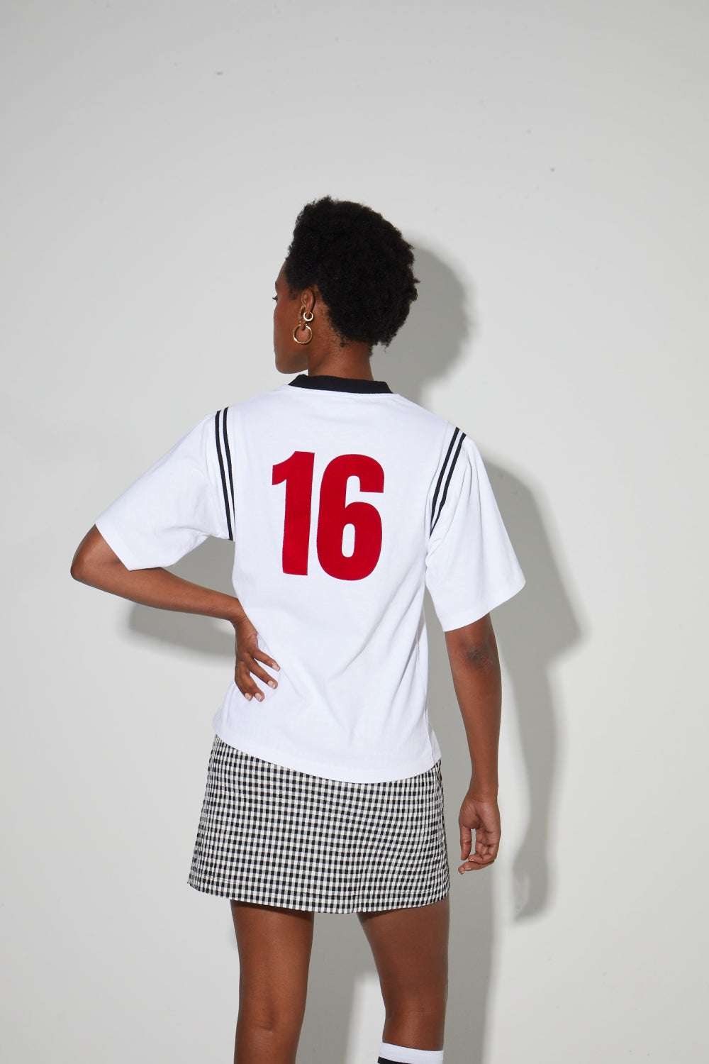 Tshirt Colette Collège, Logo Velours Rouge, Fabriqué Au Portugal