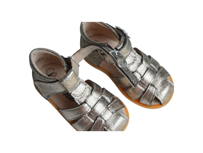 Sandales Eliott - Cuir Métal Doré - Fille