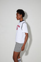 Tshirt Colette Collège, Logo Velours Rouge, Fabriqué Au Portugal