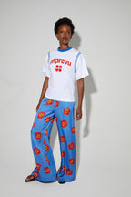 T-Shirt Colette Collège, Logo Velours Orange, Fabriqué Au Portugal