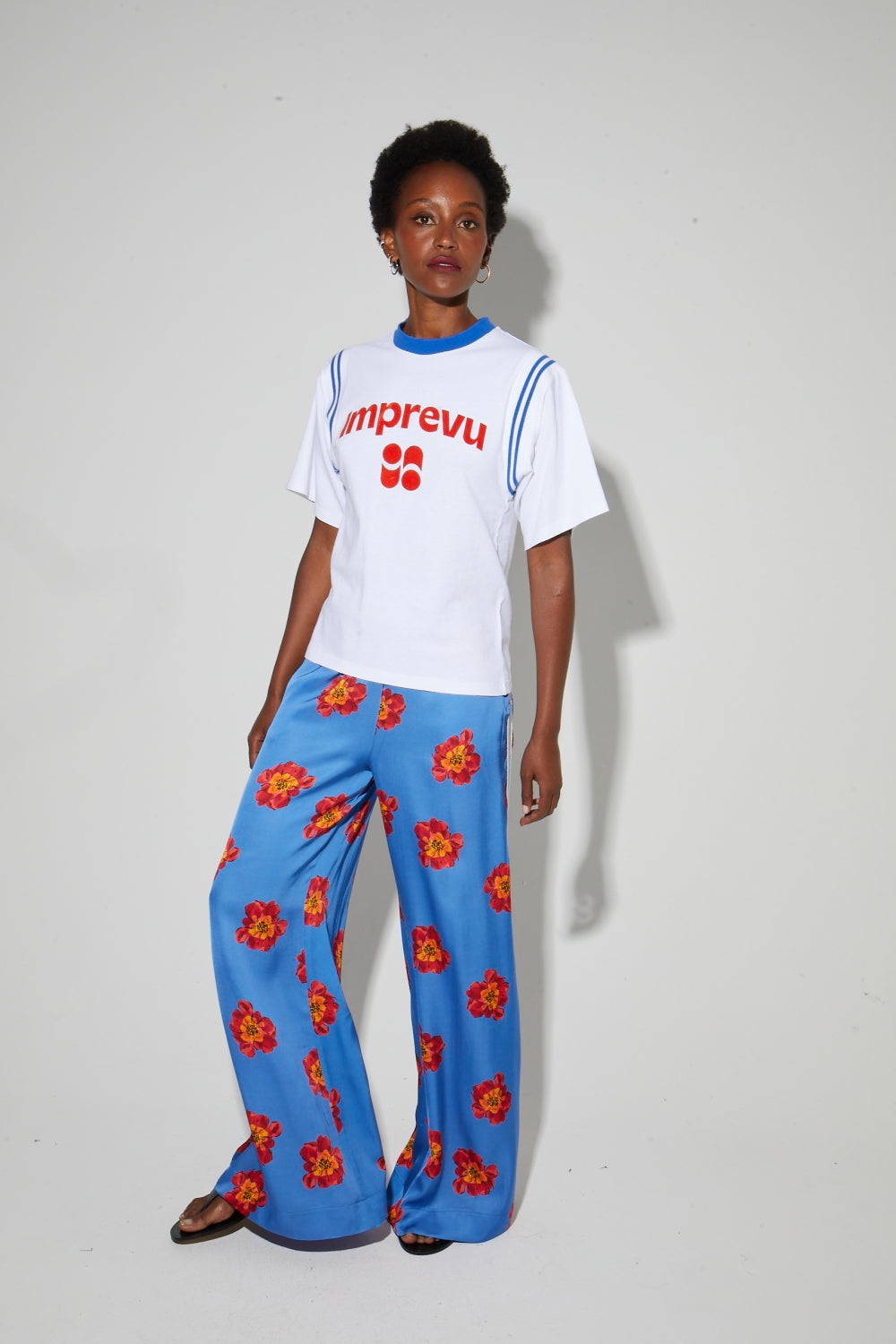 T-Shirt Colette Collège, Logo Velours Orange, Fabriqué Au Portugal