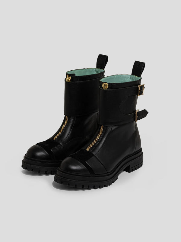 Stiefel Woodstock Rangers Aus Schwarzem Leder